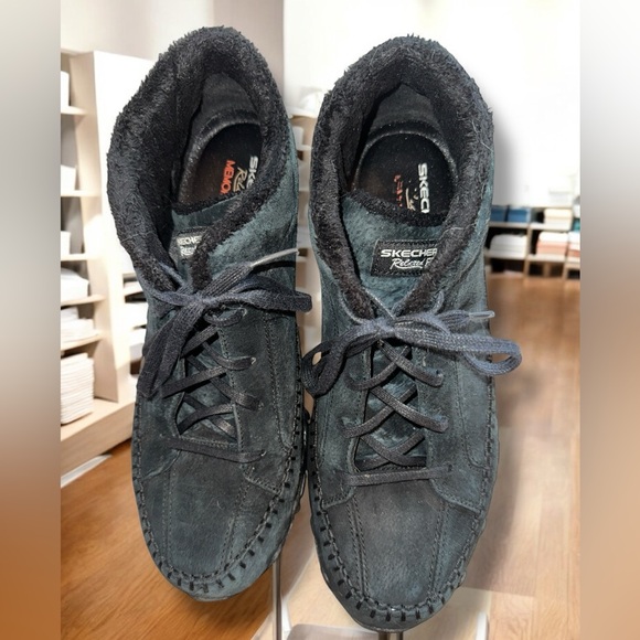 Skechers Shoes - Skechers Women's SZ 11 Bikers Totem Pole Booties Black Suede Leather